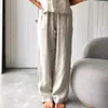 2026 En stock Conjunto de dos piezas de verano sin mangas de ajuste holgado para mujer con tirantes y pantalones largos para comercio electrónico transfronterizo, sitio independiente de Amazon europeo y americano