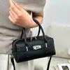 Bolsa de mão feminina casual de nicho vintage, bolsa almofada, nova moda primavera 2026, estilo coreano, bolsa transversal simples para o dia a dia