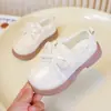 Zapatos de Cuero para Niñas Princesa 2025 Primavera y Otoño Nuevos Estilo Británico Negro Suela Suave Zapatos Individuales para Niñas Zapatos de Baile para Jardín de Infancia