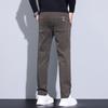 Pantalones de hombre de estilo coreano de alta gama, ajustados, para Otoño e Invierno, Gruesos, de Venta Caliente, Versátiles, Casuales de Pierna Recta con Alto Contenido de Algodón para Hombre