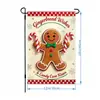 Bandeira de Jardim de Natal 2026 Transfronteiriça Decoração Externa para Quintal Papai Noel Amazon Bandeira Dupla Face de Linho Personalizada