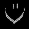 Juego de Joyería Transfronterizo Cadena de Garra de Diamante Completo Moda Simple Accesorios de Alta Gama Aretes Aretes Collar Accesorios para Mujer Venta al por Mayor