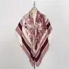 Bufanda Cuadrada Grande 135 Selva para Comercio Exterior Transmisión en Vivo Transfronteriza, Bufanda Estampada Cálida Amigable con la Piel Otoño e Invierno, Chal Versátil