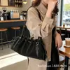 Bolso Retro Mate tipo Empanada con Diseño de Nicho, Bolso de Hombro Plegado de Moda, Sensación de Alta Gama, Estilo Perezoso, Bolso Pequeño Casual de Hombro