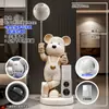 2026 Novo Alto-falante Decorativo Pequeno Amor Urso Violento Ornamento de Sala de Estar Gabinete de TV Grande de Chão Presente de Inauguração
