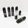 Tubos de Lipstick Negro Mate en Forma de Bala de 12.1 Calibre de Venta Caliente 3.5ml Tubo de Lipstick Vacío Tubo para Bálsamo Labial Material de Empaque