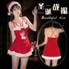 Ropa de Muñeca Amor Navidad Cosplay Uniforme Terciopelo Camisón Juego de Rol Lencería Sexy Camisón de Nochevieja