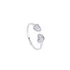 Anillo de plata de ley 925 con circonita en forma de corazón para mujer, diseño resistente a la decoloración, anillo de amor, anillo de viento frío de nicho, venta al por mayor