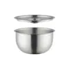 Tigela de Ovo Cozido para Bebê de Aço Inoxidável 304 com Tampa, Tigela para Cozinhar Pudim de Ovo, Tigela Doméstica Resistente a Altas Temperaturas para Arroz Cozido, Caneca para Ensopado, Ensopado à Prova d'Água