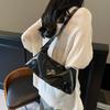 Bolso Vintage Nicho de un Hombro de Gran Capacidad para Mujer Estilo Occidental Combinable Texturizado para Axila Bolso de Mano para Viaje al Extranjero