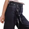 Joyería de Moda Transfronteriza Europea y Americana Cadena de Balada de una Sola Capa Versátil con Pañuelo Cuadrado Pequeño Cadena para Pantalones Producto Individual de Personalidad Accesorios de Moda