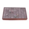 Baisheng Nuevo Mostrador de Madera Hecho a Medida Pallet para Exhibición de Anillos Salón de Exhibición Pallet para Ver Anillos Franela de Alta Gama Bandeja para Anillos Multiposición Personalización