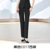 Moda coreana de verano temperamento gris ropa de mujer ropa de negocios traje de pantalón para mujer traje pequeño de manga corta ropa de trabajo de hotel