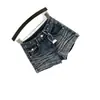 Shorts de mezclilla plisados con tachuelas retro para mujer, de verano, talla grande, tiro bajo, adelgazantes, sexys, que realzan la figura, hot pants