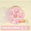 Garra de Gato Bebé Caja de Suplemento Alimenticio de Silicona Caja de Almacenamiento Fresco Charola para Hielo Molde para Cubitos de Hielo con Tapa Molde para Pastel Retortable Hielo Congelado