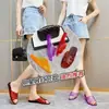 Zapatillas de baño de cristal de moda para mujer, zapatos de gelatina, zapatos versátiles para interior del hogar, antideslizantes, resistentes al olor, resistentes al desgaste, zapatillas para mujer