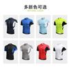 XINTOWN Roupa de Ciclismo Cor Sólida Top Verão Roupa de Bicicleta Masculina Secagem Rápida Respirável Costura Esportiva Manga Curta Top