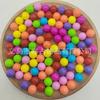 Venta al por mayor Cuentas Redondas No Porosas Bolas Sólidas de Plástico Cuentas Acrílicas Color Caramelo Cuentas Redondas de Plástico Accesorios de Cuentas Dispersas
