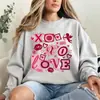 Día de San Valentín Amor Xoxo Estilo Academia Coqueto Día de San Valentín Día de San Valentín Lazo Rosa Rojo Amor Combinación