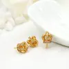 Zhongxing Novo Micro-incrustado Zircon Pérola Cabides 14K Cor-preservando Ouro diy Brincos Brincos Acessórios Colar Acessórios