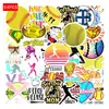 54 Adesivos de Softball Esportes de Softball Venda Quente Transfronteiriça Graffiti Criativo DIY Decorativos Impermeáveis