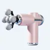 Pistola de fascia deportiva de múltiples cabezales, masajeador para el hogar, pistola de fascia mini portátil de bolsillo, pistola de fascia muscular eléctrica