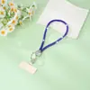 Cordão de celular com diamantes, corrente de strass, alça de pescoço em formato de coração, corrente curta para pendurar, corrente de pulso para celular fashion, atacado transfronteiriço