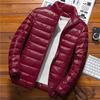 Envío [fuera de temporada] chaqueta acolchada de algodón con forro polar para hombre abrigo de invierno delgado moda coreana para hombre corto grueso cálido
