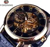 Moda Masculina Transfronteriza Forsining Retro Hueco Fondo Transparente Mecánico Manual Reloj Mecánico Provincia de Guangdong
