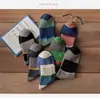 Calcetines para hombre otoño e invierno ins de moda retro de longitud media al tobillo engrosados cálidos casuales desodorantes Calcetines deportivos para hombre