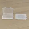 Caixa Retangular de Plástico Ferramentas de Ferragens Equipamento de Pesca Com Tampa Caixa de Armazenamento Peças Transparentes Joias Papelaria Caixa de Embalagem de Plástico