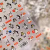 Pegatinas para Uñas Estilo Internet Emocional Tipo Hierro Ts4260, Populares entre Personas Elegantes y Celebridades de Internet, Divertidas y Originales Pegatinas de Uñas de Pingüino