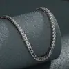 Colar masculino de aço titânio, não desbota, de alta qualidade, versátil, joias da moda hip-hop, acessórios retrô simples e únicos para mulheres