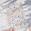 Pegatinas para Uñas Jelly Populares Pegatinas de Uñas Coloridas Dopamina Decoraciones para Uñas de Frutas Hielo-Claro Pedrería para Uñas
