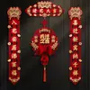 Parejas Magnéticas de Inauguración de Casa, Decoración para Casa Nueva, Ceremonia de Casa Nueva, Mudanza a la Casa, Juego Completo de Colgantes Decorativos para la Puerta de Entrada