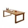Escritorio Largo Grande de Madera Maciza para Uso en Casa, Escritorio de Estudio, Escritorio de Oficina, Mesa de Comedor Mobien