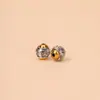Cuentas Espaciadoras de Plata Antigua Dorada del Tíbet Estilo Étnico del Tíbet Accesorios para Pulseras y Cadenas de Joyería DIY Componentes Inlay Fundición a Presión de Aleación