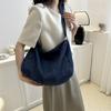 Denim Casual Bag Mulheres 2023 Novo Estilo Coreano Cor Sólida Crossbody Elegante Ombro Simples Lona Moda Tote Bag