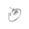 Plata de Ley 925 Serie Calabaza Esmerilada Anillo Abierto Sencillo Nuevo Diseño Chinoiserie Fulu Lujo Accesible Exquisito Colección de Anillos Abiertos