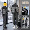 Traje de Dos Piezas Chic de Invierno 2025, Elegante de Nicho de Alta Gama, Chaqueta de Algodón Cálida Holgada, Pantalones de Chándal de Cintura Alta