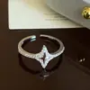 Anillo Abierto de Estrella de Circonita Estilo Coreano, Anillo Minimalista de Moda para el Dedo Índice con Diseño Único, Joyería de Nicho para Mujeres