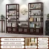Nuevo mueble de entrada estilo chino, estante de exhibición estilo antiguo, separador de sala de estar, bambú nan vintage, panel de entrada y estante de almacenamiento simple moderno