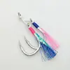 Garceta Blanca Pesca con Mosca Pesca en el Mar Señuelo Anzuelo Jig Anzuelo para Pesca en Barco de Mar Pesca en Aguas Profundas en Alta Mar Anzuelo de Pesca Invertido para Atún y Lubina Marina