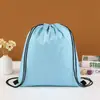 Bolsa com Cordão Personalizada em Poliéster 420D PVC Bolsa de Basquete Impermeável em Tecido Oxford Mochila com Cordão e Logotipo Impresso