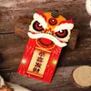 Bolsa de Sobres Rojos 2024, Mini Boda Personalizada y Creativa, Sobre Rojo Cuadrado de Alta Gama, Sobres Rojos Divertidos para Niños de Boda, Año Nuevo