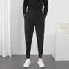 Calça Social Masculina Primavera Verão 2022 Novo Estilo Caimento Cintura Alta Reta Slim Solta Fenda Casual Cigarrete Harem