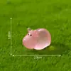 Novo produto transfronteiriço: figurinas de hipopótamo pequenas, fofas e luminosas, acessórios decorativos DIY adoráveis, ornamentos de resina em miniatura para micro-paisagens