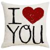 Funda de almohada de San Valentín transfronteriza para el hogar Vacaciones Amor rojo Lino Almohada sofá cojín decorativo