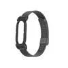 Adequado para moldura de relógio de metal tipo armadura de ar para Google Fitbit, fivela de malha de aço, pulseira de metal para relógio Google multicolor