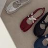 Zapatos de Pata de Cerdo con Tira Cruzada Estilo Francés para Mujer 2025 Primavera Nuevos Zapatos de Ballet Planos de Cuero Genuino Zapatos Mary Jane Mujer